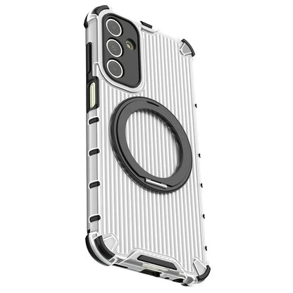 For Samsung Galaxy A15 5G Case Vertical Stripe Protective PC+TPU Phone Cover Compatible with MagSafe