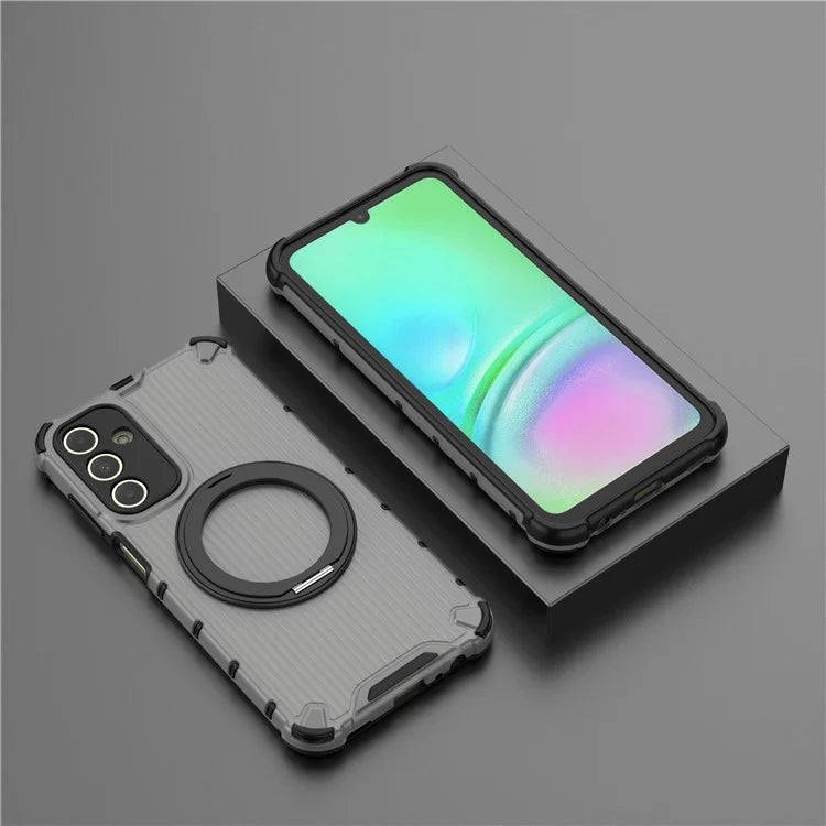 For Samsung Galaxy A15 5G Case Vertical Stripe Protective PC+TPU Phone Cover Compatible with MagSafe