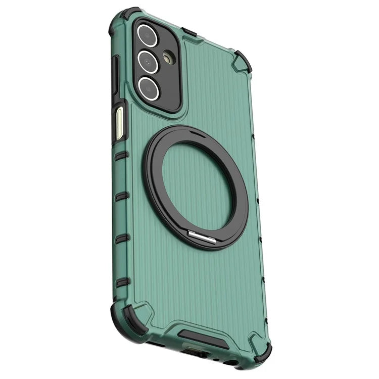 For Samsung Galaxy A15 5G Case Vertical Stripe Protective PC+TPU Phone Cover Compatible with MagSafe
