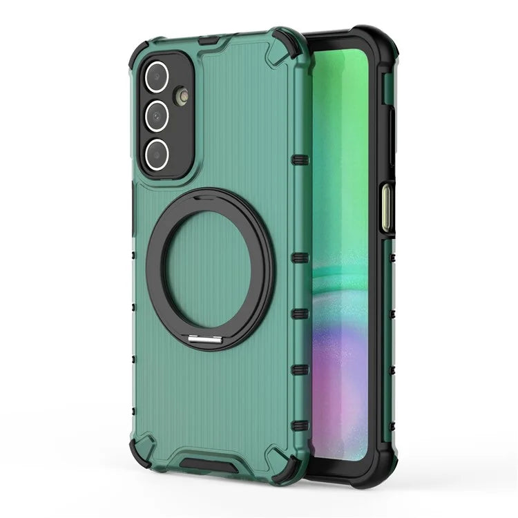 For Samsung Galaxy A15 5G Case Vertical Stripe Protective PC+TPU Phone Cover Compatible with MagSafe