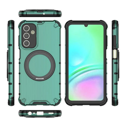 For Samsung Galaxy A15 5G Case Vertical Stripe Protective PC+TPU Phone Cover Compatible with MagSafe
