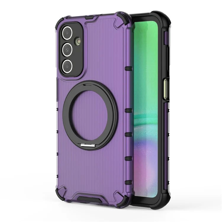 For Samsung Galaxy A15 5G Case Vertical Stripe Protective PC+TPU Phone Cover Compatible with MagSafe