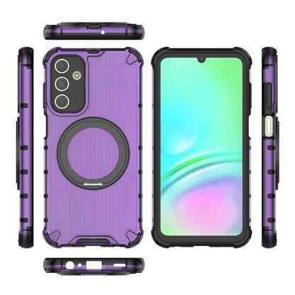 For Samsung Galaxy A15 5G Case Vertical Stripe Protective PC+TPU Phone Cover Compatible with MagSafe