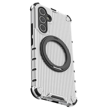 For Samsung Galaxy A54 5G Case with Magnetic Kickstand Vertical Stripe PC+TPU Phone Cover
