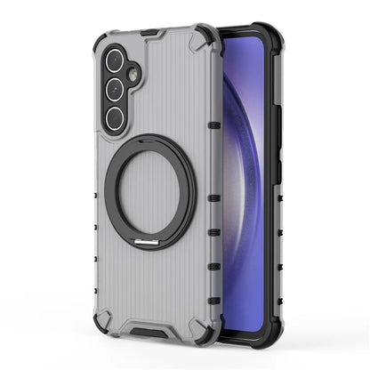 For Samsung Galaxy A54 5G Case with Magnetic Kickstand Vertical Stripe PC+TPU Phone Cover