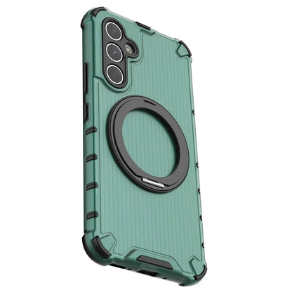 For Samsung Galaxy A54 5G Case with Magnetic Kickstand Vertical Stripe PC+TPU Phone Cover