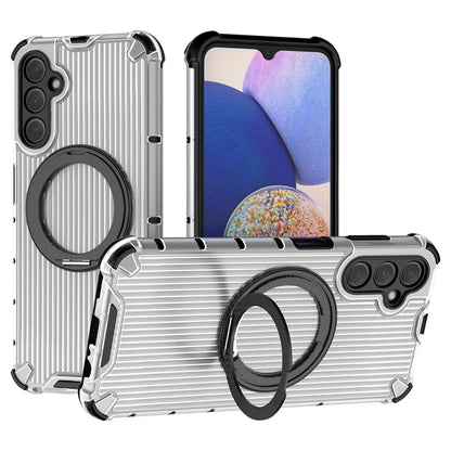 For Samsung Galaxy A14 5G Case Rotatable Magnetic Kickstand PC+TPU Phone Cover Reinforced Corner