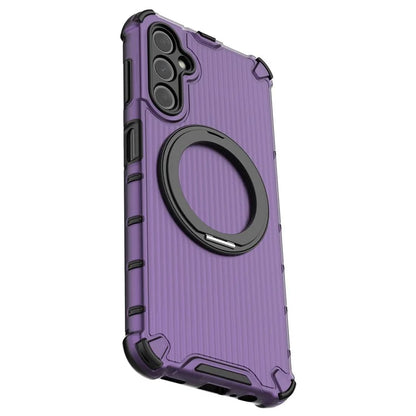 For Samsung Galaxy A14 5G Case Rotatable Magnetic Kickstand PC+TPU Phone Cover Reinforced Corner