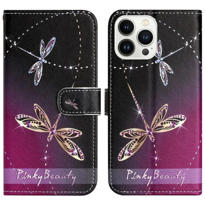 For iPhone 16 Pro Leather Phone Case Cross Texture Pattern Printing