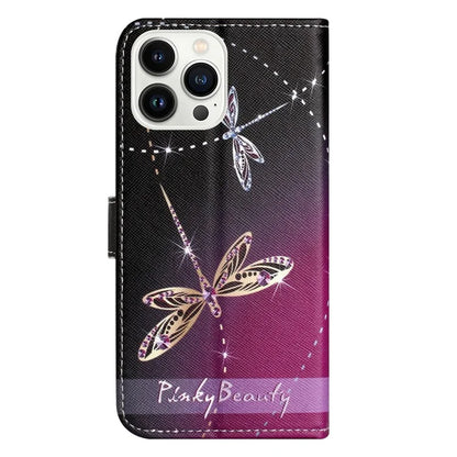 For iPhone 16 Pro Leather Phone Case Cross Texture Pattern Printing
