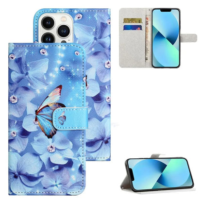 For iPhone 16 Pro Leather Phone Case Cross Texture Pattern Printing