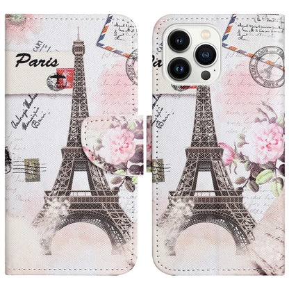 For iPhone 16 Pro Case Pattern Printing Cross Texture Phone Leather Cover