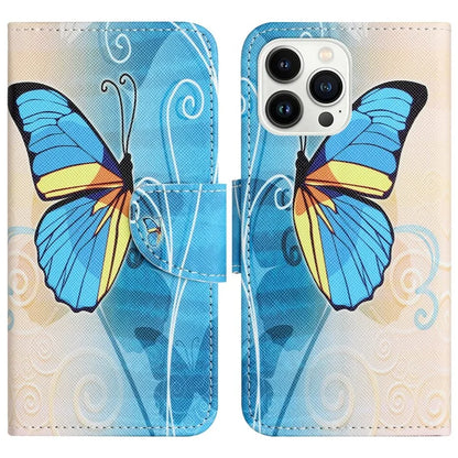 For iPhone 16 Pro Case Pattern Printing Cross Texture Phone Leather Cover