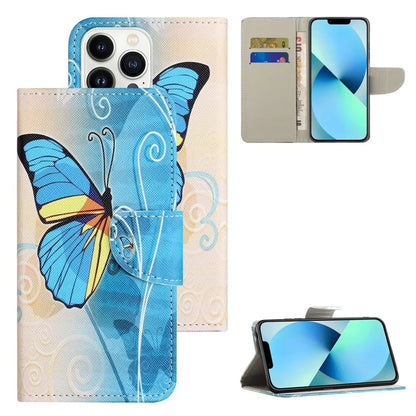 For iPhone 16 Pro Case Pattern Printing Cross Texture Phone Leather Cover