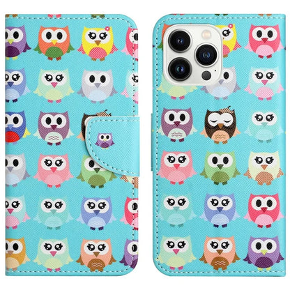For iPhone 16 Pro Case Pattern Printing Cross Texture Phone Leather Cover