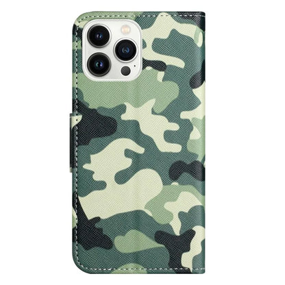 For iPhone 16 Pro Case Pattern Printing Cross Texture Phone Leather Cover
