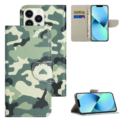 For iPhone 16 Pro Case Pattern Printing Cross Texture Phone Leather Cover