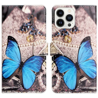 For iPhone 16 Pro Case Pattern Print PU Leather Wallet Flip Phone Cover