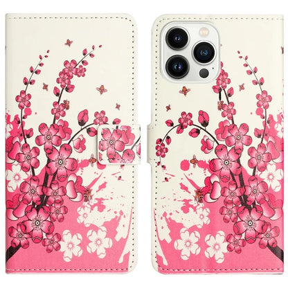 For iPhone 16 Pro Case Pattern Print PU Leather Wallet Flip Phone Cover