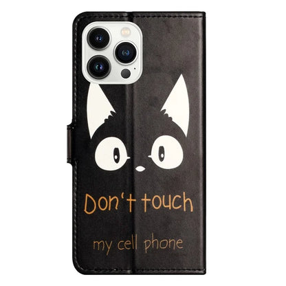 For iPhone 16 Pro Case Pattern Print PU Leather Wallet Flip Phone Cover