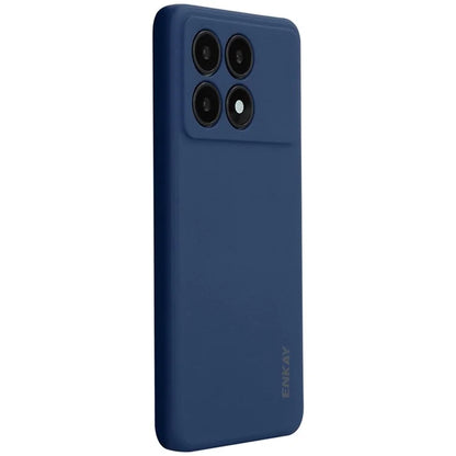 ENKAY HAT PRINCE For Xiaomi Poco X6 Pro 5G / Redmi K70E 5G Silicone Case Straight Edge Phone Cover