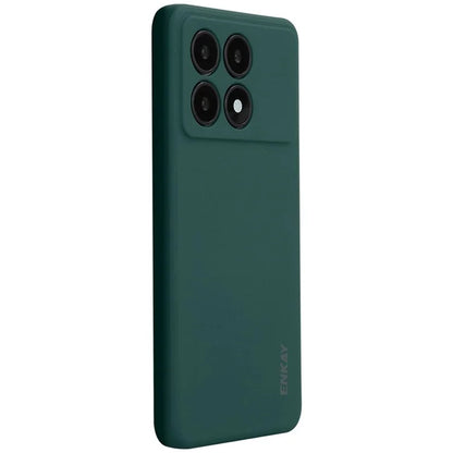 ENKAY HAT PRINCE For Xiaomi Poco X6 Pro 5G / Redmi K70E 5G Silicone Case Straight Edge Phone Cover