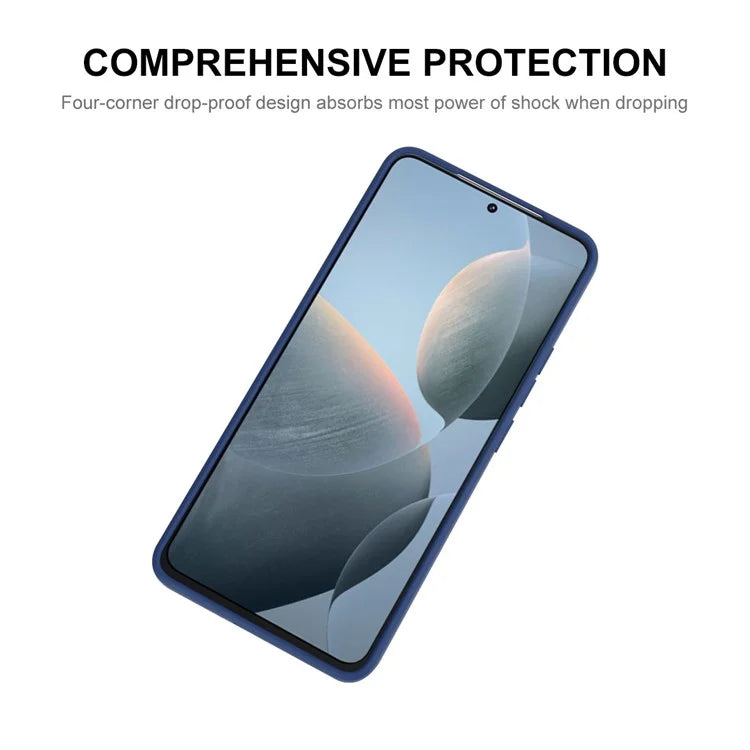 ENKAY HAT PRINCE For Xiaomi Poco F6 Pro 5G / K70 5G / K70 Pro 5G Case Liquid Silicone Straight Edge Phone Cover