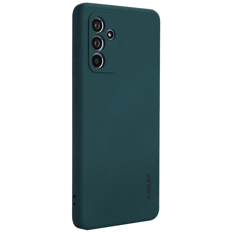 ENKAY HAT PRINCE For Samsung Galaxy A55 5G Case Silicone Phone Shell Straight Edge