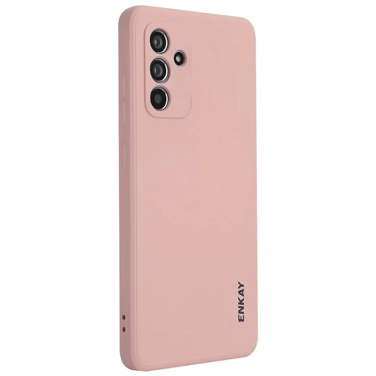 ENKAY HAT PRINCE For Samsung Galaxy A55 5G Case Silicone Phone Shell Straight Edge