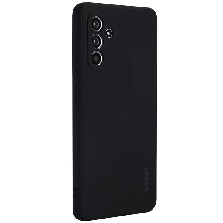 ENKAY HAT PRINCE For Samsung Galaxy A35 5G Case Anti-Scratch Silicone Phone Cover Straight Edge