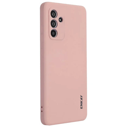 ENKAY HAT PRINCE For Samsung Galaxy A35 5G Case Anti-Scratch Silicone Phone Cover Straight Edge
