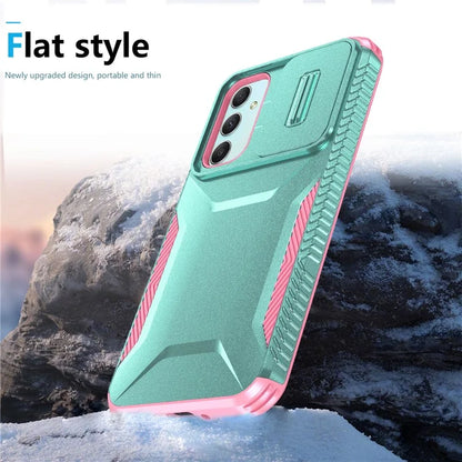 For Samsung Galaxy A55 5G Shockproof Case PC+TPU Phone Shell with Sliding Camera Cover
