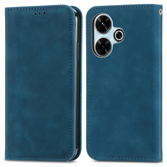 For Xiaomi Redmi 13 5G / 4G Case Hidden Magnetic Leather Folding Stand Phone Cover