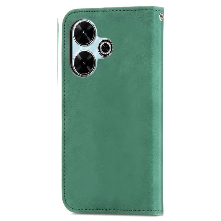 For Xiaomi Redmi 13 5G / 4G Case Hidden Magnetic Leather Folding Stand Phone Cover