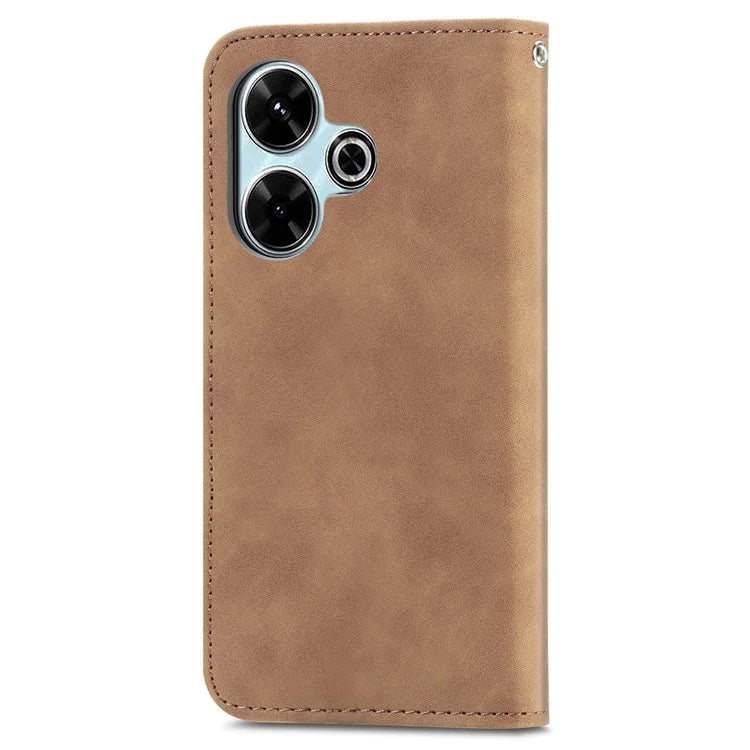 For Xiaomi Redmi 13 5G / 4G Case Hidden Magnetic Leather Folding Stand Phone Cover