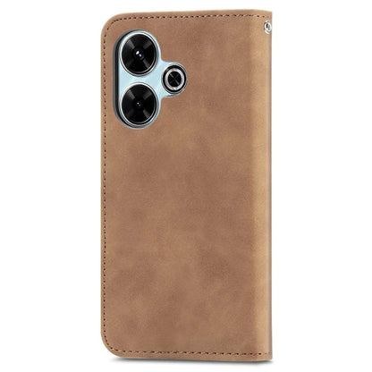 For Xiaomi Redmi 13 5G / 4G Case Hidden Magnetic Leather Folding Stand Phone Cover