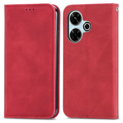 For Xiaomi Redmi 13 5G / 4G Case Hidden Magnetic Leather Folding Stand Phone Cover