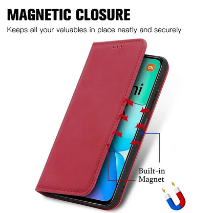 For Xiaomi Redmi 13 5G / 4G Case Hidden Magnetic Leather Folding Stand Phone Cover