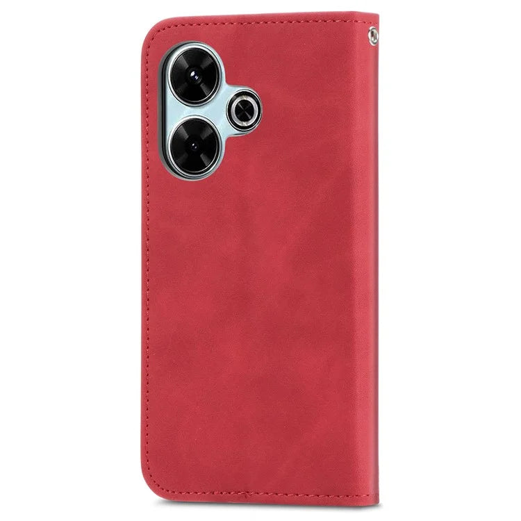 For Xiaomi Redmi 13 5G / 4G Case Hidden Magnetic Leather Folding Stand Phone Cover