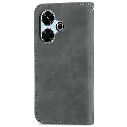 For Xiaomi Redmi 13 5G / 4G Case Hidden Magnetic Leather Folding Stand Phone Cover