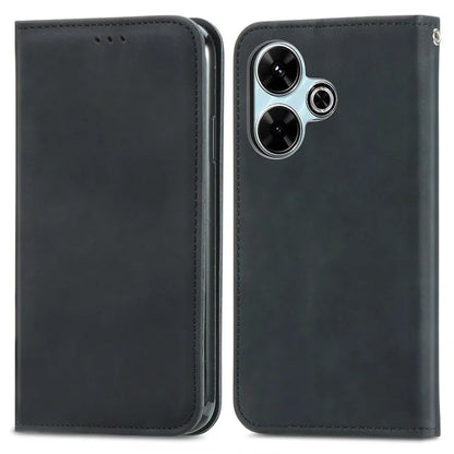 For Xiaomi Redmi 13 5G / 4G Case Hidden Magnetic Leather Folding Stand Phone Cover