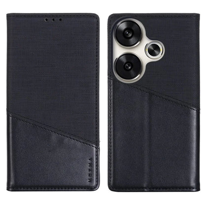 MUXMA MX109 For Xiaomi Poco F6 5G / Redmi Turbo 3 5G Case Leather Phone Cover RFID Blocking Technology