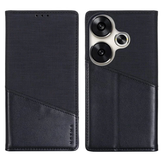 MUXMA MX109 For Xiaomi Poco F6 5G / Redmi Turbo 3 5G Case Leather Phone Cover RFID Blocking Technology