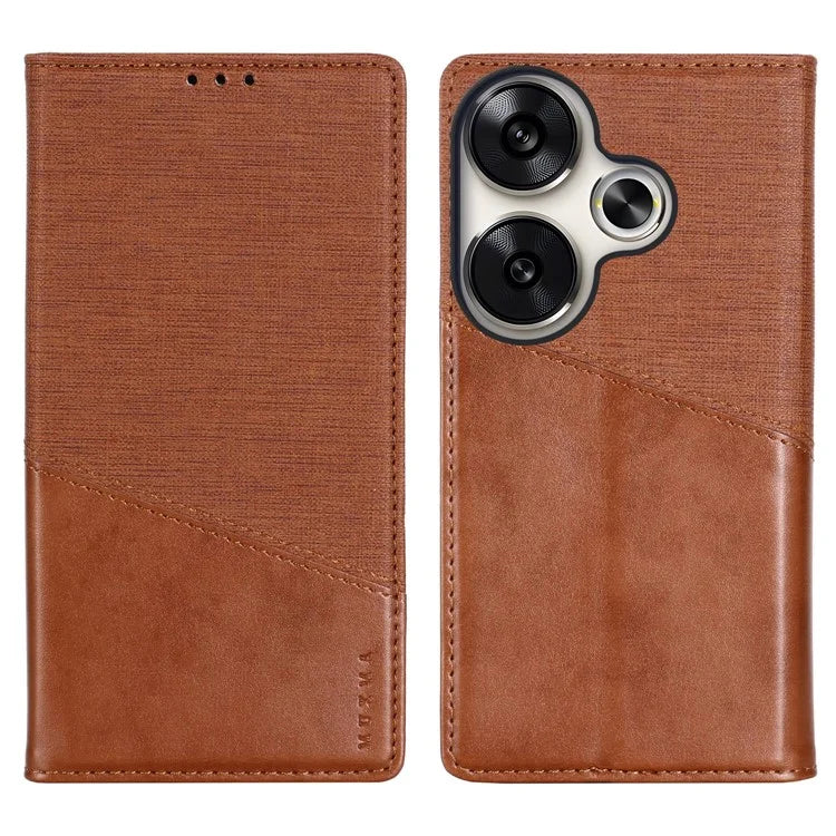 MUXMA MX109 For Xiaomi Poco F6 5G / Redmi Turbo 3 5G Case Leather Phone Cover RFID Blocking Technology