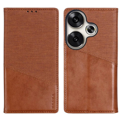 MUXMA MX109 For Xiaomi Poco F6 5G / Redmi Turbo 3 5G Case Leather Phone Cover RFID Blocking Technology