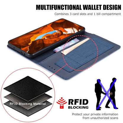 MUXMA MX109 For Xiaomi Poco F6 5G / Redmi Turbo 3 5G Case Leather Phone Cover RFID Blocking Technology