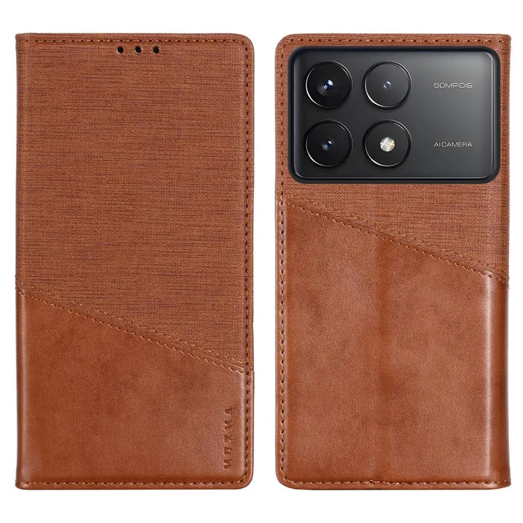 MUXMA MX109 For Xiaomi Poco F6 Pro 5G / Redmi K70 5G / K70 Pro 5G Case Wallet Leather Phone Cover RFID Blocking