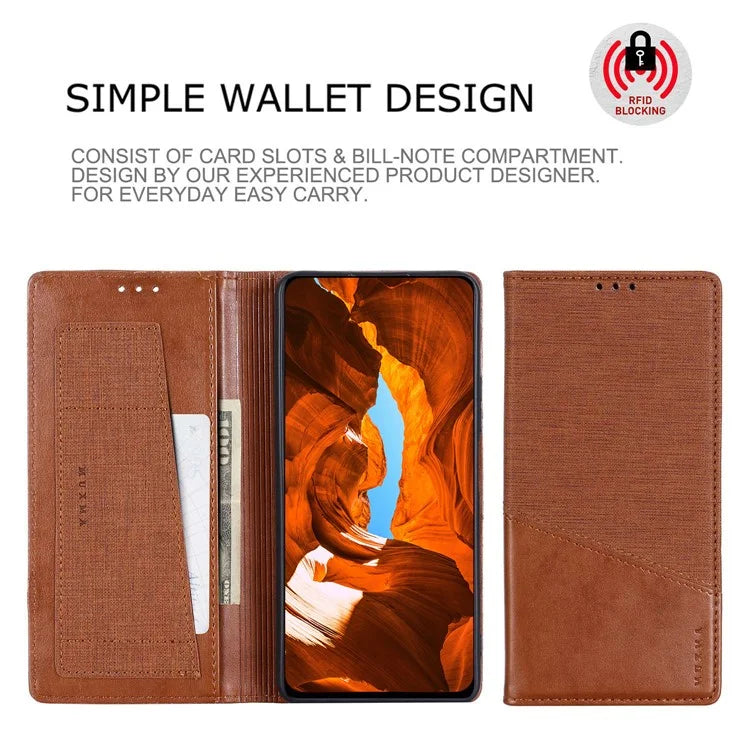 MUXMA MX109 For Xiaomi Poco F6 Pro 5G / Redmi K70 5G / K70 Pro 5G Case Wallet Leather Phone Cover RFID Blocking