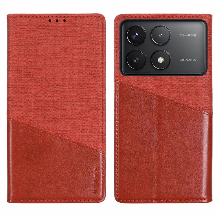 MUXMA MX109 For Xiaomi Poco F6 Pro 5G / Redmi K70 5G / K70 Pro 5G Case Wallet Leather Phone Cover RFID Blocking