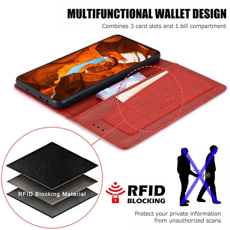 MUXMA MX109 For Xiaomi Poco F6 Pro 5G / Redmi K70 5G / K70 Pro 5G Case Wallet Leather Phone Cover RFID Blocking